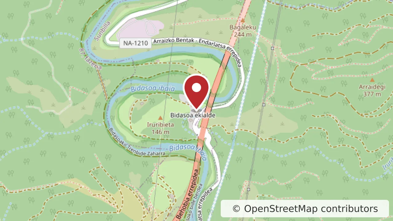 Mapa: Iruri Motor Navarra Headquarters, Casa Iruribieta, N-121-A, Km 53,5, Sunbilla